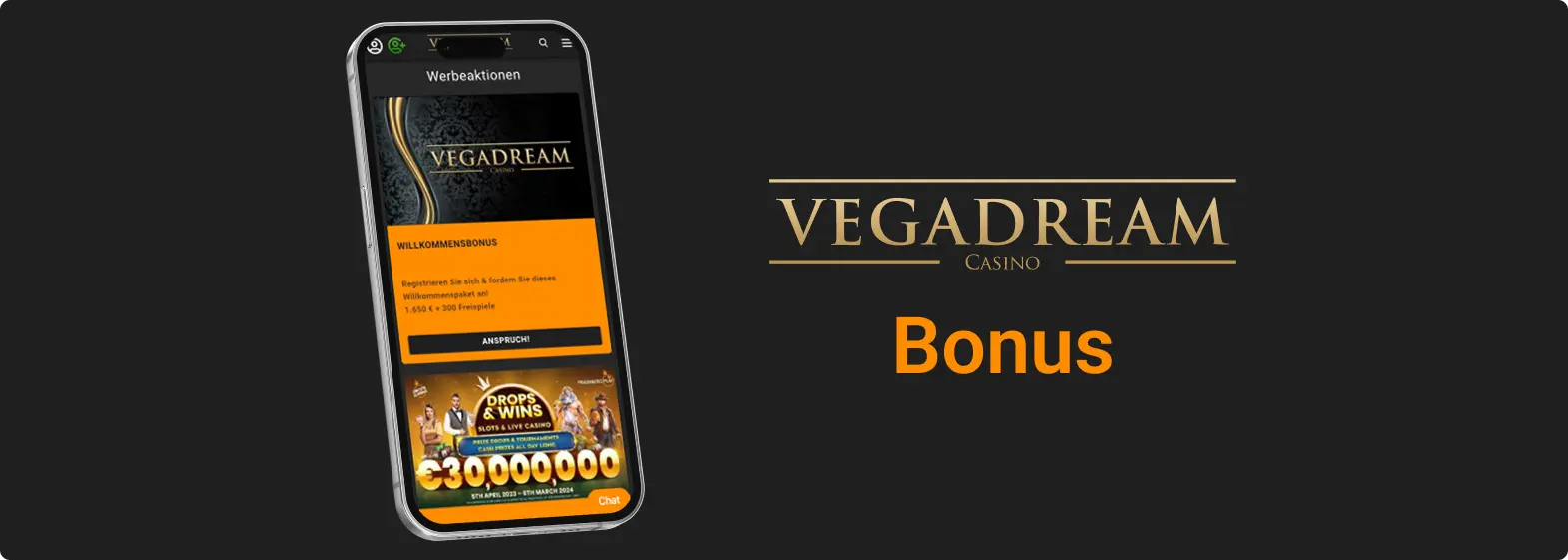 vegadream online casino bonus